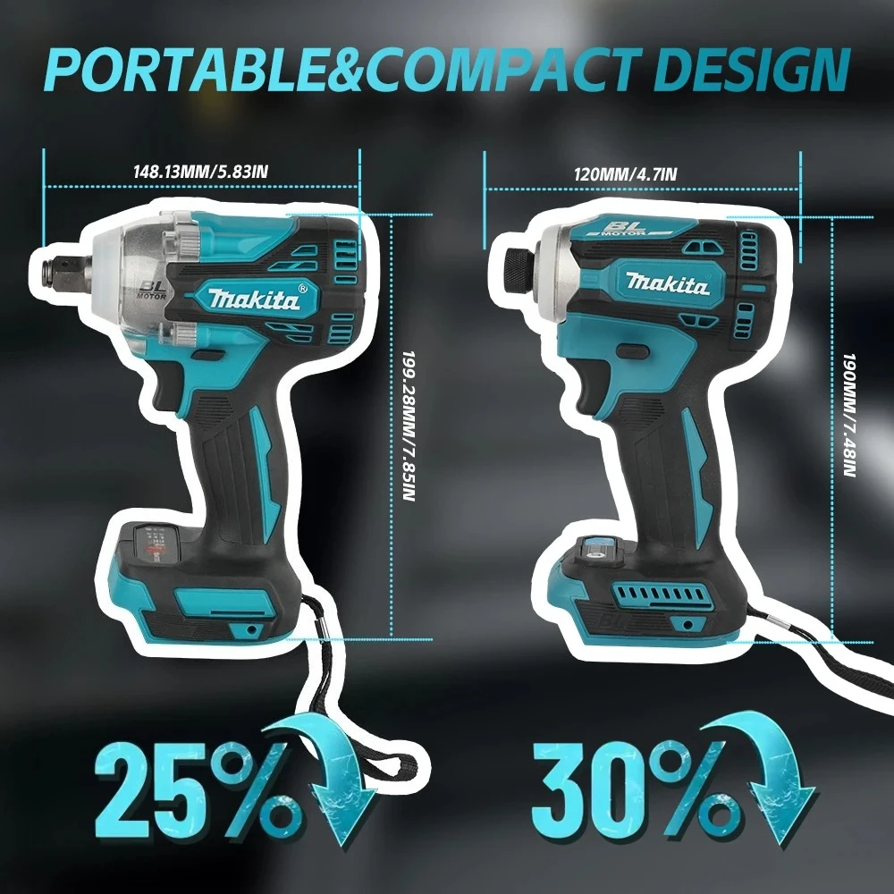 Makita Drill Dtw300 - Makita DTW300 Bürstenloser Wiederaufladbarer Schlagschrauber, DTD171